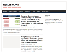 Tablet Screenshot of healthwant.com